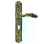 İ-Market Antika Tarz Dekoratif Pirinç Ulu Model Desenli Oda Kapı Kolu - 354x57 mm, Antik