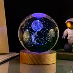 İ-Market Aya Çıkan Astronot Tasarım Cam Küre