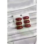 İ-Market Bordo Vintage Model Gold Renk Kadın Küpe TJ-BKP11676