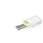 İ-Market Cat6 Ez Rj45 Konnektör 100 Adet Paket - Şeffaf APXRJ45