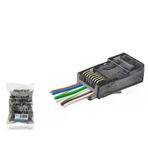 İ-Market Cat6 Ez Rj45 Konnektör - 100 Adet Siyah / Ekonomik Poşet Paket ND2410