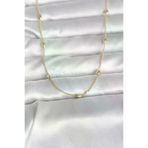 İ-Market CM 14K Gold Renk Damla Topçuk Model Zincirli 60 cm Kadın Kolye TJ-BKO10980