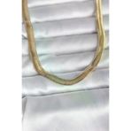 İ-Market CM 14K Gold Renk Kalın Yassı Yılan Zincir Model 45 cm Kadın Kolye TJ-BKO11006