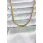 İ-Market CM 14K Gold Renk Yassı Yılan Zincir Model 45 cm Kadın Kolye TJ-BKO11005