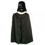İ-Market Çocuk Boy Yıldız Savaşları Star Wars Darth Vadet Maskesi ve 90 cm Pelerin Seti Siyah