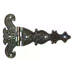 İ-Market Dekoratif, Sac Tek Kuyruklu Menteşe - 69x102 mm, Büyük, Antik, 1 Adet