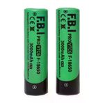 İ-Market F.B.I VTC6 18650 3.7V 3000mAh 30A Li-ion Şarjlı Pil + Pil Taşıma Kutusu 2'li SET