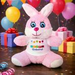 İ-Market Happy Birthday Tişörtlü Peluş Tavşan