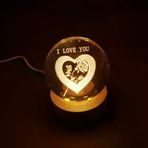 İ-Market I Love You Işıklı Cam Küre