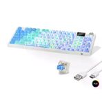 İ-Market Kablosuz Mekanik Klavye Rgb Blue Switch 95 Tuş - Mavi Beyaz MF1705M