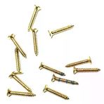 İ-Market Klips, Menteşe, Ayak, Ağaç, Sunta Vidası 2,2x13 mm - Sarı 100 Adet
