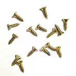 İ-Market Klips, Menteşe, Ayak, Ağaç, Sunta Vidası 2,2x7,5mm - Sarı 100 Adet