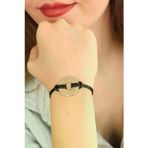 İ-Market LOVE (Aşık) Siyah Deri İpli Unisex Mood Bileklik TJ-BB1986