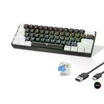 İ-Market Mekanik Rgb Klavye Blue Switch - Siyah Beyaz MF1701BW