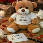 İ-Market Özür Dilerim Tişörtlü Oyuncak Ayıcık