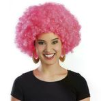 İ-Market Pembe Renk Kıvırcık Afro Bonus Peruk