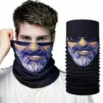 İ-Market Sakallı Yüz Desenli Baf Buff – Çok Amaçlı Boyunluk &amp; Maske 1 No