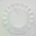İ-Market Şeffaf Lüks Plastik Mika Yuvarlak Tabak 22 Cm 6 Adet