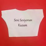 İ-Market Seni Seviyorum Kuzum Yazılı Oyuncak Peluş Tişörtü