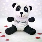 İ-Market Seni Seviyorum Tişörtlü Sevimli Peluş Panda