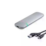 İ-Market SSD Kutu Type-C 3.1 + Usb3.0 Nvme + Ngff M2 Chıp Rtl9210B Gri HDX1772