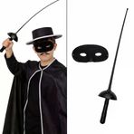 İ-Market Zorro Kostüm Plastik Aksesuar Seti – Maske ve Kılıç (67 cm)