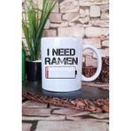 I Need Ramen Baskılı Japon Noodle Aşkı Anime Manga Hediyelik Baskılı Çay Kahve Sunum Kupa Bardak - Beyaz