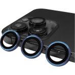 İ She iPhone 15 Pro Max Lens Protector Cl-07 Kamera Lens Koruyucu - Midnight Blue