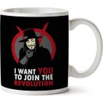 I Want You to Join the Revolution V for Vendetta Baskılı Kupa