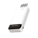 I-Xtech PB026 20.000 mAh Dahili Micro + USB + Lightning + Type-C Kablolu 2.1A Beyaz Powerbank
