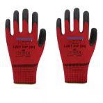 I-Zet Inp05 Kırmızı Siyah Polyester Örme Nitril Eldiven 288 Adet