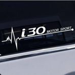 i30 Yan Cam Sticker Oto Kapı Çıkartma Tuning oto 20 cm x 7 cm yazı 218