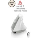 I300 Kablosuz Ergonomik Dikey Mouse- 84GR-SESSIZ Tıklama- 57° AÇI-16.000 Dpı - Beyaz