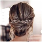 Iaceble Boho yaprak saç tarağı, saç tokası, yapraklar, dal saç parçası, tarak, düğün, gelin başlığı, vintage metal, yunan tanrıçası saç tarağı, dekoratif saç aksesuarları, kadınlar ve kızlar için başlık (altın)
