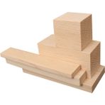 İahşap 1 x 1 cm x 100 cm 40 Adet Kavak Ahşap Çıta Taslak Tahta Blok ve Kereste
