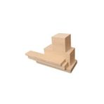 İahşap 2 x 9 cm x 175 cm 2 Adet Ladin Ahşap Çıta Taslak Tahta Blok ve Kereste