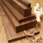 İahşap 4x4 cm x 100 cm 1 Adet Ceviz Ahşap Çıta Taslak Tahta Blok ve Kereste