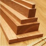 İahşap 4x4 cm x 100 cm 1 Adet Kiraz Ahşap Çıta Taslak Tahta Blok ve Kereste
