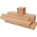 İahşap 5x5 cm x 190 cm 1 Adet Kayın Ahşap Çıta Taslak Tahta Blok ve Kereste