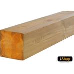 iAhşap Düz Lamine Kiriş Ahşap Direk Pergola Direk 10.5X10.5 cm Emprenyeli - 10.5x10.5 cm - Uzunluk 265 cm