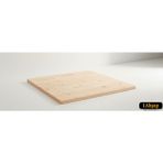 iAhşap Kare Çam Masif Masa Tablası |masif Çam Ahşap Ofis ve Yemek Masası Üstü No5 - 60x60 cm - Kalınlık: 3 cm