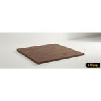iAhşap Kare Çam Masif Masa Tablası |masif Çam Ahşap Ofis ve Yemek Masası Üstü No5 - Ceviz - 90x90 cm - Kalınlık: 1.8 cm