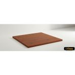 iAhşap Kare Çam Masif Masa Tablası |masif Çam Ahşap Ofis ve Yemek Masası Üstü No5 - Kestane - 60x60 cm - Kalınlık: 1.8 cm