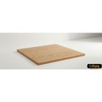iAhşap Kare Çam Masif Masa Tablası |masif Çam Ahşap Ofis ve Yemek Masası Üstü No5 - Meşe - 70x70 cm - Kalınlık: 1.8 cm