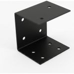 Iahşap Pergola Duvar-Mertek Bağlantı Braketi - Çelik Montaj Elemanı (8.5 - 9 cm - Ebat - Kahverengi