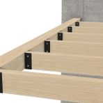 Iahşap Pergola Mertek Birleşim Braketi - 4x9 cm Ahşaplara Uyumlu Çelik Montaj - Ebat - Kahverengi