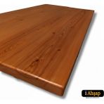 iAhşap Sedir Masif Masa Tablası | Sedir Dikdörtgen Ahşap Ofis ve Yemek Masası Üstü No7 - Kestane - 60x100 cm - Kalınlık: 4 cm