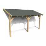 İahşap Veranda Ahşap Pergole Sundurma Gölgelik Çatı Membran Çardak Kamelya P13 | Ebat-2X3.6 Metre