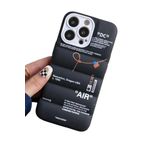 IAIYOXI iPhone 14 Pro Max için Spor Ayakkabı Marka Tasarımlı Şişme Kılıf, Spor Ayakkabı Ins Beyaz veya Siyah Etiket Yumuşak Kapak - iPhone 14/13/12/11 Pro Max/Plus/X/XS/XR/7/8 (Siyah)