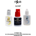 IB İpek Kirpik Yapıştırıcı Kırmızı Kapak Primer Remover Seti